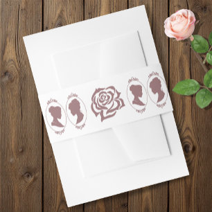 Bandeau De Faire-part Lesbiennes Mariées Regency Rose Roses