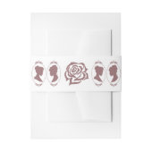 Bandeau De Faire-part Lesbiennes Mariées Regency Rose Roses (Devant example)