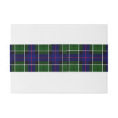 Bandeau De Faire-part Leslie Scottish Tartan Belly Band (Dos exemple)