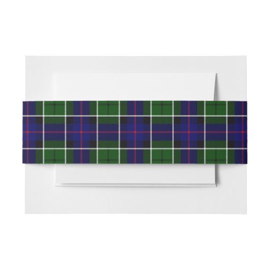 Bandeau De Faire-part Leslie Scottish Tartan Belly Band (Devant Example)