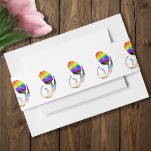 Bandeau De Faire-part LGBTQ plus Fleurs tulipes