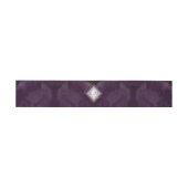 Bandeau De Faire-part Lignes fines Gold Abstrait Mariage V2 Plum ID867 (Plat)