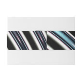 Bandeau De Faire-part Lignes incurvées étroitement d'une fractale (Dos exemple)