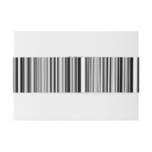 Bandeau De Faire-part Lignes noires et blanches (Dos exemple)