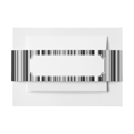 Bandeau De Faire-part Lignes noires et blanches (Devant Example)