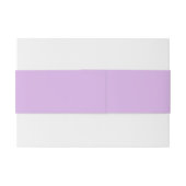 Bandeau De Faire-part Lilac Invitation Belly Band (Dos exemple)
