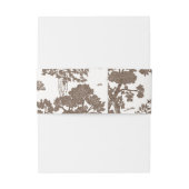 Bandeau De Faire-part LILLIE Elegant Mocha Mariage Brown (Dos Example)