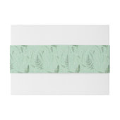 Bandeau De Faire-part Lily de la Vallée || Vert doux (Dos exemple)