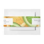 Bandeau De Faire-part Lime Soap Étiquette Custom Belly Band (Devant Example)