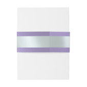 Bandeau De Faire-part Linked Leaf Monogram - Blue Lilac (Dos Example)