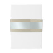 Bandeau De Faire-part Linked Leaf Monogram - Wheat (Dos Example)