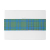 Bandeau De Faire-part Lockhart Scottish Tartan Belly Band (Dos exemple)