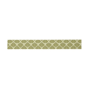 Bandeau De Faire-part Lumière Motif carré feuille or Lime