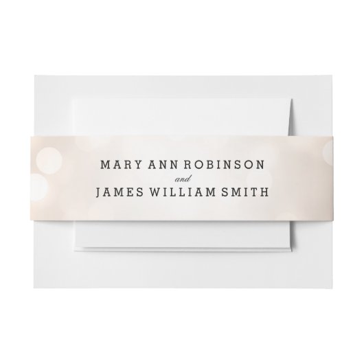 Bandeau De Faire-part Lumières élégantes de parties scintillantes d'en (Devant Example)