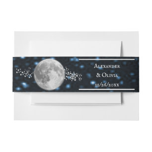 Bandeau De Faire-part Lunar Wedding Inviter Belly Band