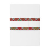 Bandeau De Faire-part MacBain MacBean Clan Tartan Scottish Plaid (Dos Example)