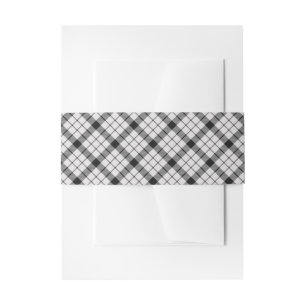 Bandeau De Faire-part MacFarlane Tartan Carreaux Rouge