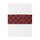 Bandeau De Faire-part MacGregor | Roy | Buffalo Plaid (Dos Example)