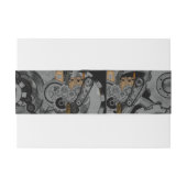 Bandeau De Faire-part Machinerie Steampunk (couleur complète) (Dos exemple)