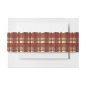 Bandeau De Faire-part Madras Plaid Fall Red (Devant Example)