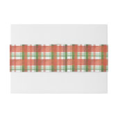 Bandeau De Faire-part Madras Plaid Noël (Dos exemple)