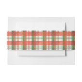 Bandeau De Faire-part Madras Plaid Noël (Devant Example)