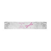 Bandeau De Faire-part Magenta Dragonfly Wedding Inviter Belly Band (Plat)
