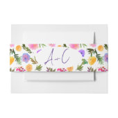 Bandeau De Faire-part Magenta Violet Jaune Casual Vibrant (Devant Example)