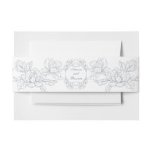Magnolia floral bleu poussiéreux minimaliste