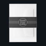 Bandeau De Faire-part Manger, boire et être marié Chalkboard Mariage<br><div class="desc">Mangez,  Buvez & Soyez Marié Chalkboard Mariage Belly Bands.</div>