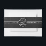 Bandeau De Faire-part Manger, boire et être marié Chalkboard Mariage<br><div class="desc">Mangez,  Buvez & Soyez Marié Chalkboard Mariage Belly Bands.</div>