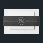 Bandeau De Faire-part Manger, boire et être marié Chalkboard Mariage<br><div class="desc">Mangez,  Buvez & Soyez Marié Chalkboard Mariage Belly Bands.</div>
