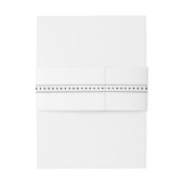 Bandeau De Faire-part Mangez, buvez et soyez mariés Mariage noir/blanc m (Dos Example)