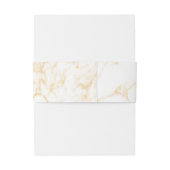 Bandeau De Faire-part Marbre blanc et or (Dos Example)