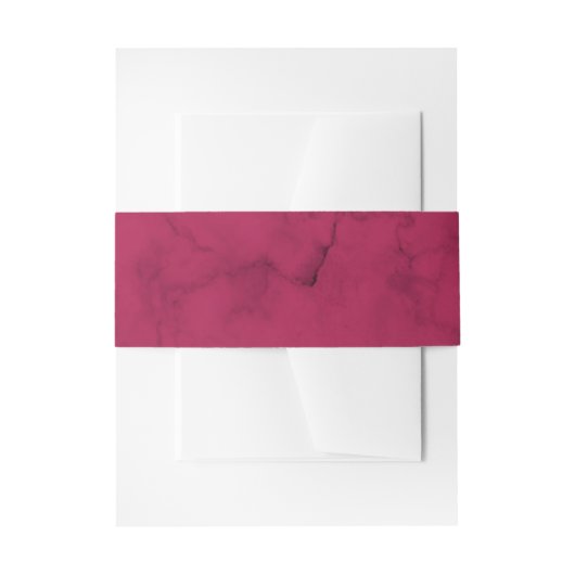 Bandeau De Faire-part Marbre bordeaux Mariage moderne (Devant example)
