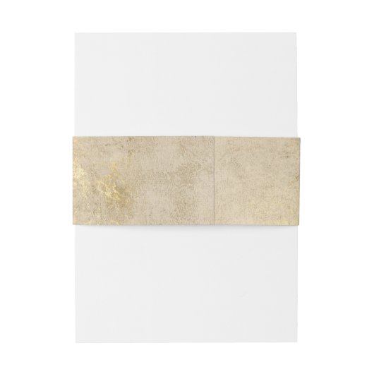 Bandeau De Faire-part Marbre doré (Dos Example)