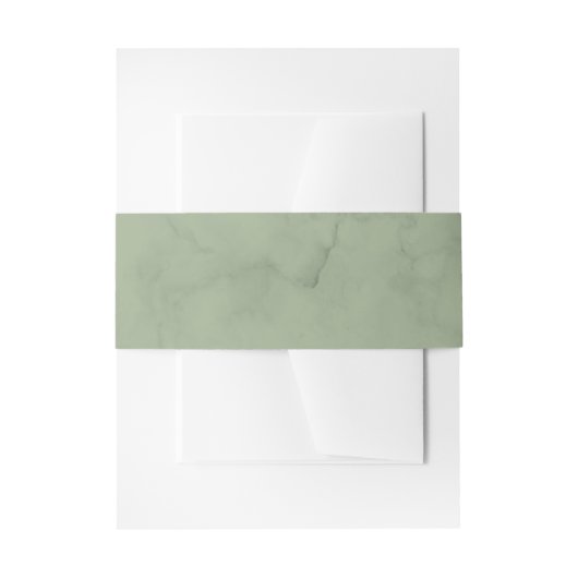 Bandeau De Faire-part Marbre vert Sage Verdure Mariage moderne (Devant example)