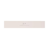 Bandeau De Faire-part Mariage à monogramme classique (Plat)