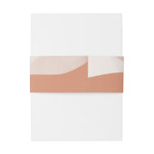 Bandeau De Faire-part Mariage Abstrait en terre cuite de Bohême (Dos Example)