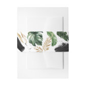 Bandeau De Faire-part Mariage abstrait tropical moderne peint (Devant example)