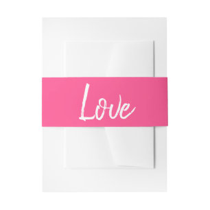 Bandeau De Faire-part Mariage Amour Rose Moderne et Minimaliste Fête de