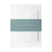Bandeau De Faire-part Mariage Aqua Côtier (Devant example)