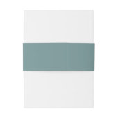 Bandeau De Faire-part Mariage Aqua Côtier (Dos Example)