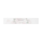 Bandeau De Faire-part Mariage | Argent Sage vert verdoyant (Plat)