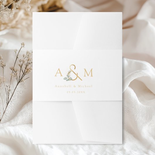 Bandeau De Faire-part Mariage au Eucalyptus Esperluette