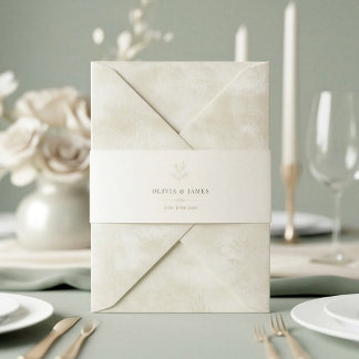 Bandeau De Faire-part Mariage au Jardin Secret d'un Château Français