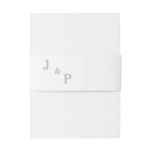 Bandeau De Faire-part Mariage au melon Monogramme (Dos Example)