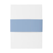 Bandeau De Faire-part Mariage au Monogramme Hydrangea Bleu Classique (Dos Example)