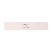 Bandeau De Faire-part Mariage au script Peach Blush (Plat)