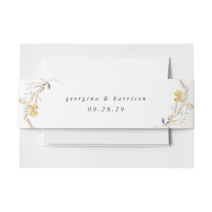 Bandeau De Faire-part Mariage au Tournesol de Fin d'Été
